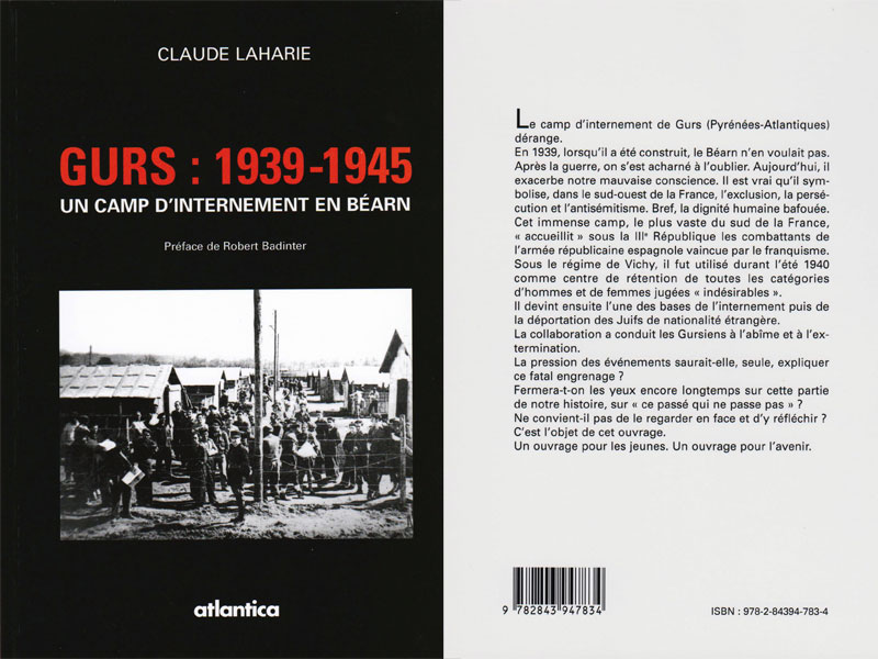 Camp de gurs | Plaquette "Gurs 1939-1945" | Gurs (64)